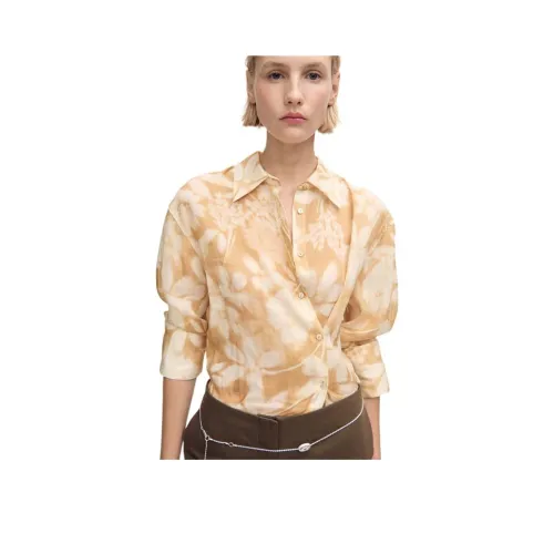 Манго Средне-желтые Женские Рубашки