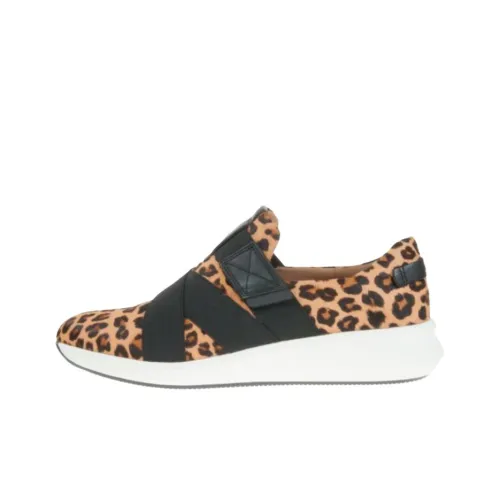 Clarks Unstructured Повседневная обувь 4,5 см Женская с леопардовым принтом