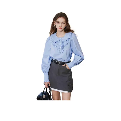 JORYAweekend Повседневные короткие юбки Женские Серый