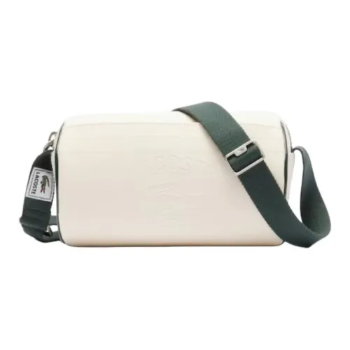 LACOSTE PVC Bowling Bag Shoulder Bag Small Unisex White LACOSTE PVC Боулинг Bag Плечевая сумка Маленькая Унисекс Белая