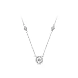 Сияющее Циркон Геометрическое Ожерелье (Серебряное) + Подарочная коробка в форме звезды