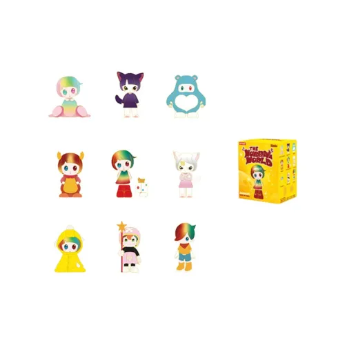 POP MART Шио Ясуке Wonder Planet Коллекция Значок Слепые коробки Один Blind Коробка Целая коробка 9 шт