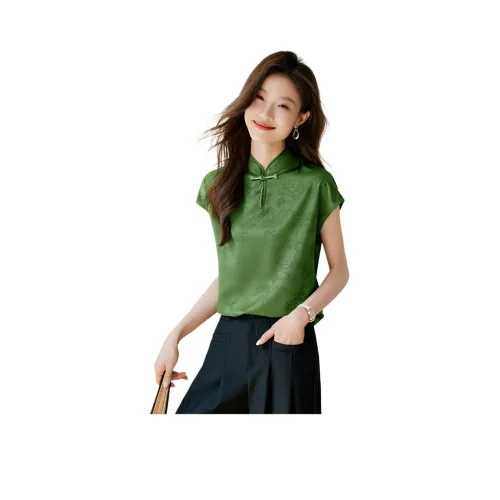 Mo Han Yi Mei Рубашка Женская Шампанское Зеленый