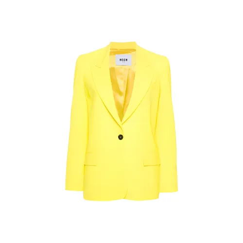 MSGM SS24 Бизнес-костюм женский желтый