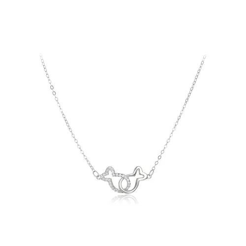 Inkopper Сплав Ожерелья Женское Серебро