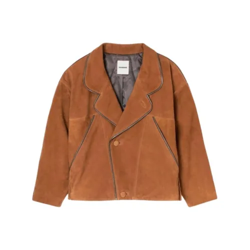 SANDRO Коричнево-желтые Женские Куртки