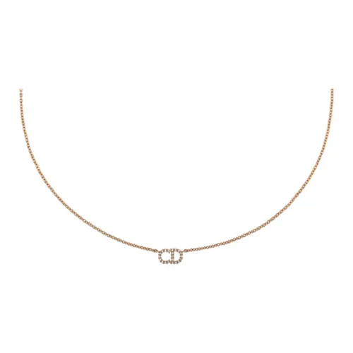 DIOR Classic CD Necklace Series Brass Necklaces Женские