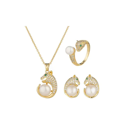 SYAY Пресноводный жемчуг с медным золотым инкрустацией ожерелья женские