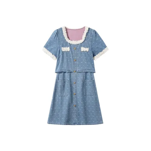 COMMA GIRL Короткий рукав Платье Женское