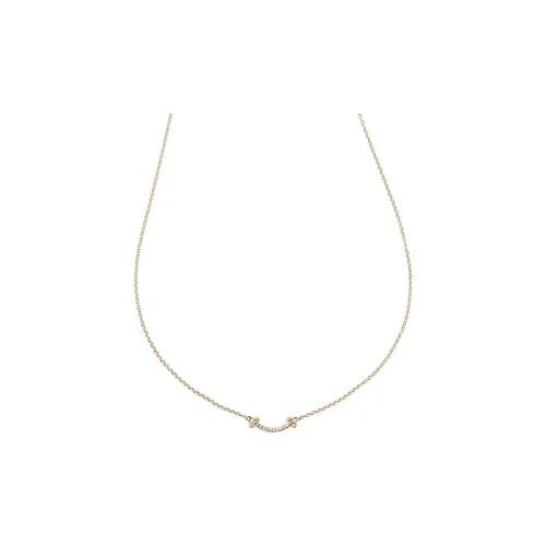 TIFFANY CO. T 18К золото ожерелье с бриллиантами унисекс золото