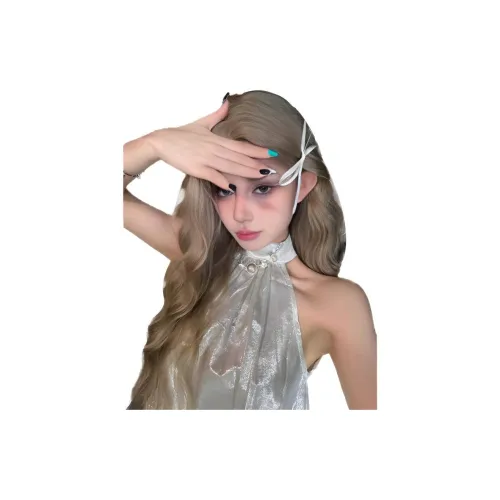 YOUXI Рак Full OF Чай Перука Женская Длинная Кудрявая Кружевная Передняя часть Перука