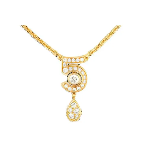 CHANEL Колье Eternal N°5 Желтое Золото 18 Карат, Бриллианты