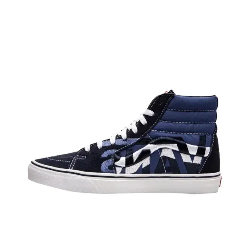 Vans Sk8 Hi Устойчивые к истиранию высокие кроссовки для скейтбординга Мужские Синие