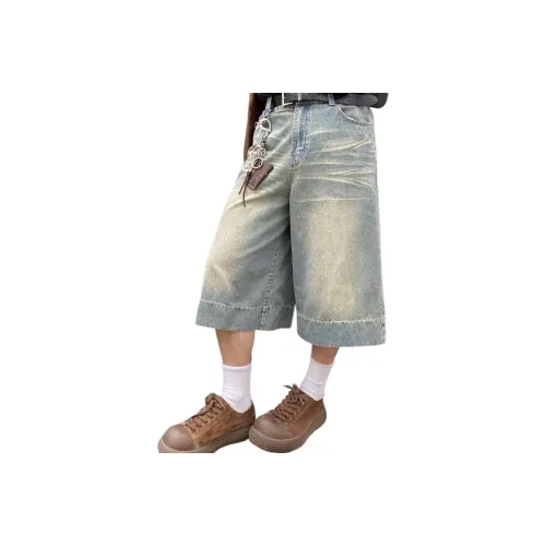 YOUSEKOO Синие Унисекс Джинсовые Шорты