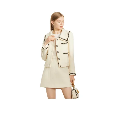 Anmani Cropped Coat Women's Ivory