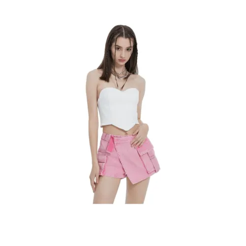 VICTORIA ALLEN Белый Женские Топы без бретелек