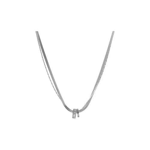 FOREVER MELODY Ожерелья из титанового стального сплава циркония женские