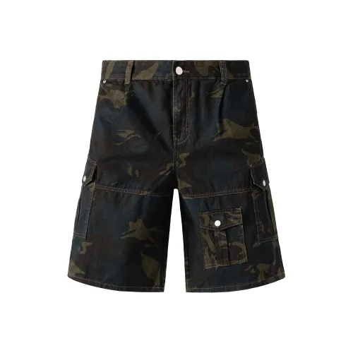 PILOTDRAGON SS25 Карго шорты унисекс армейский камуфляж