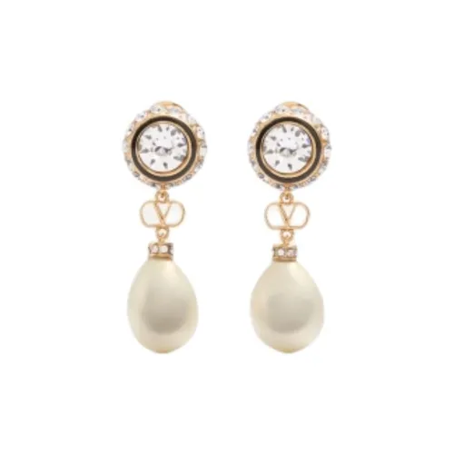 Valentino Серьги из металла женские молочно-белые