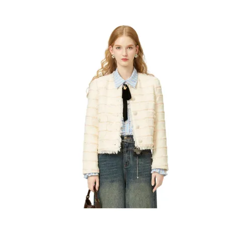 JORYAweekend Укороченное пальто женское шампанское