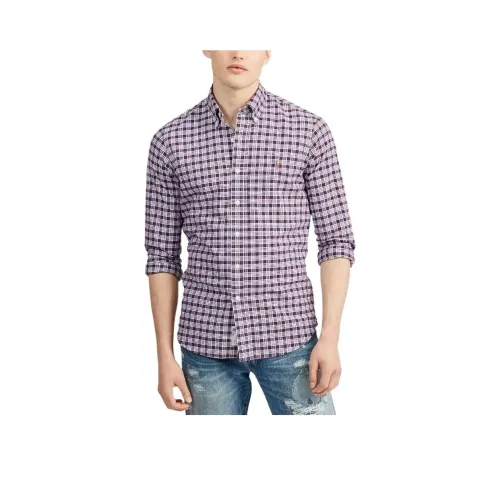 Polo Ralph Lauren SS24 Рубашка Мужская Фиолетовая