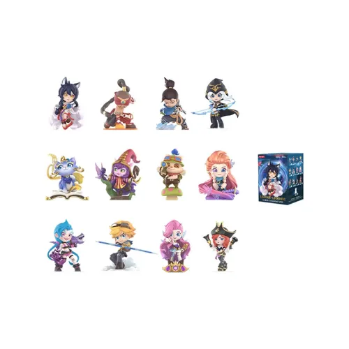 POP MART League of Legends Characters Classic Figure Print Коллекция Слепые коробки Один Mystery Коробка Целая коробка 12 шт
