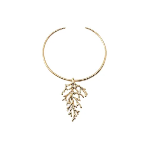 ZARA Металлические ожерелья Женские Золото