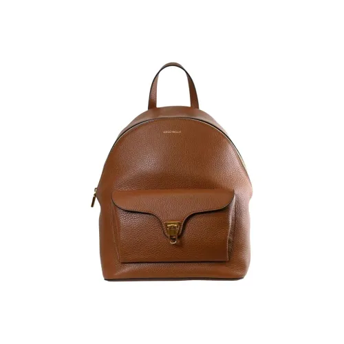 COCCINELLE Рюкзак из коровьей кожи женский коричневый