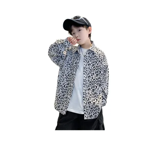 The panda is round Длинный рукав Рубашка Детская