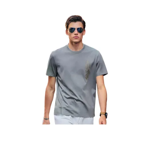 Mr.Bu Рудный Серый Мужская T-Рубашка