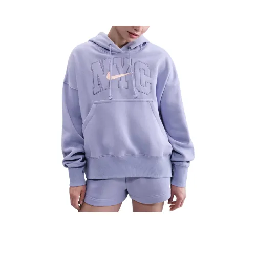 Nike Sportswear Phoenix Fleece Over OVERSIZED Толстовка Толстовка Женские Светло-фиолетовый Ледяной