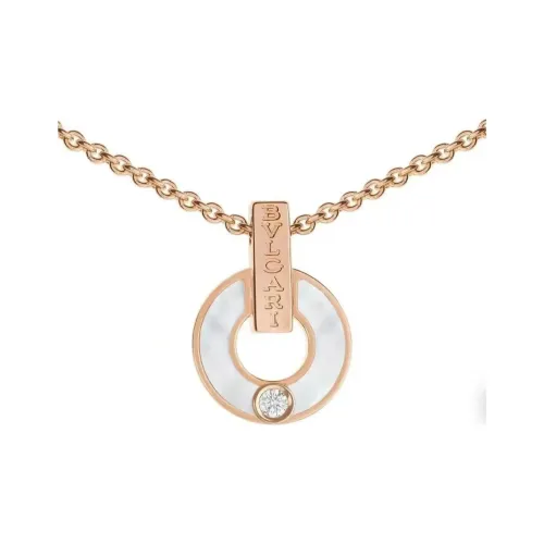BVLGARI Series 18К Розовое золото Ожерелья Унисекс Розовое золото