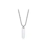 Геометрическое ожерелье в форме квадрата [серебро]