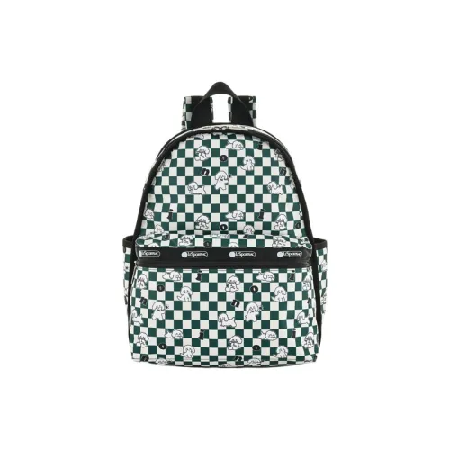 LeSportsac Ткань Рюкзак Круглой Формы Коробка Рюкзак Большой Унисекс Happiness Puppy