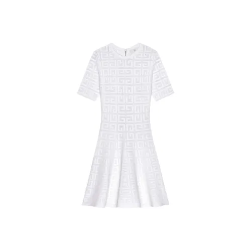 Givenchy SS23 Короткий рукав Платье Женское Белое