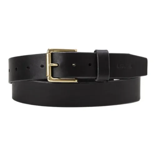 Levi's Ремни из коровьей кожи Мужской Черный 4CM