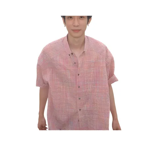DANJUE Розово-вишневый Унисекс Рубашки