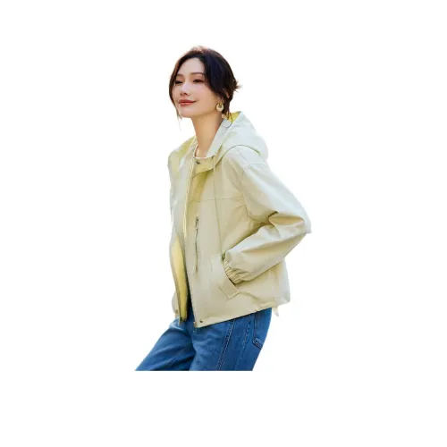 TERRE BLEUE Весенний Осенний Куртка Свободного кроя Женская