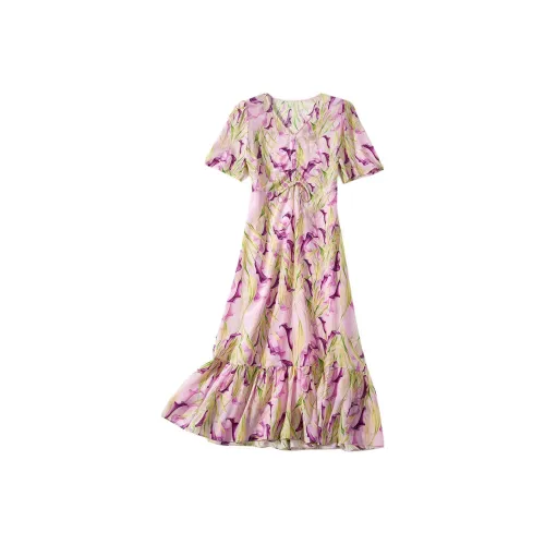 Devanro Короткий рукав Платье Женское