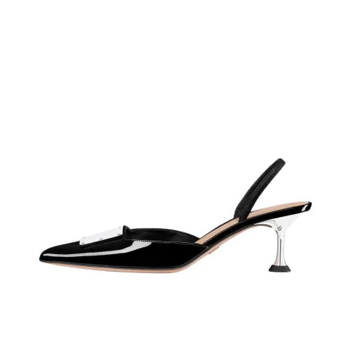 DIOR La Parisienne Dior Нестандартный каблук Высокие каблуки 6 см Женские Черный