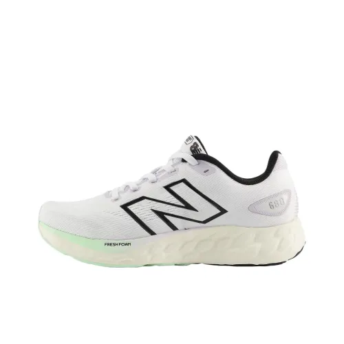 New Balance Fresh Foam 680v8 Устойчивый к истиранию Дышащие Низкие Беговые кроссовки Женские Белые