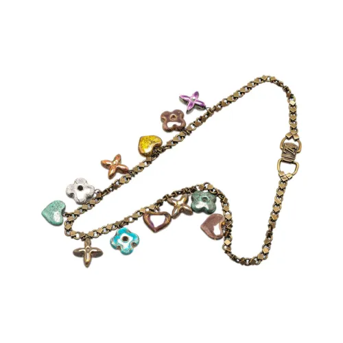 LOUIS VUITTON Латунь Керамика Ожерелья Женские Золото