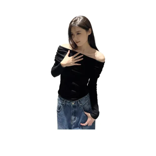 AWAO Черные Женские Футболки