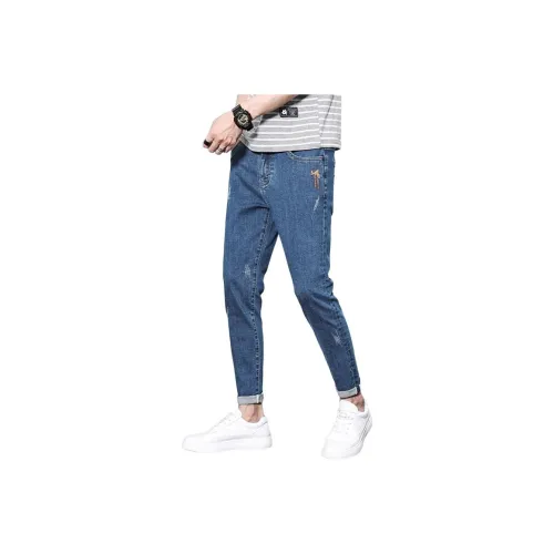 PWUE Синие Унисекс Джинсы