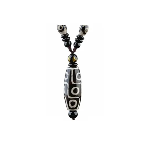 MUYAN Ожерелье с бусиной Дзи 9 глаз Унисекс