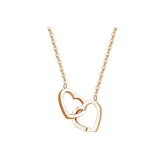 Сердце ожерелье (розово-золотой)