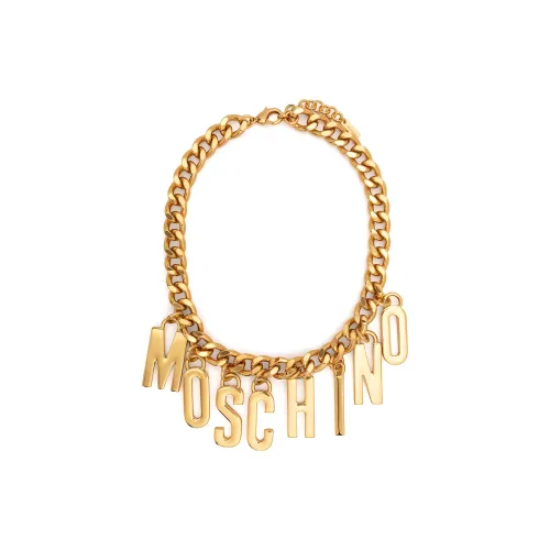 MOSCHINO Металлические ожерелья Золотой Женские
