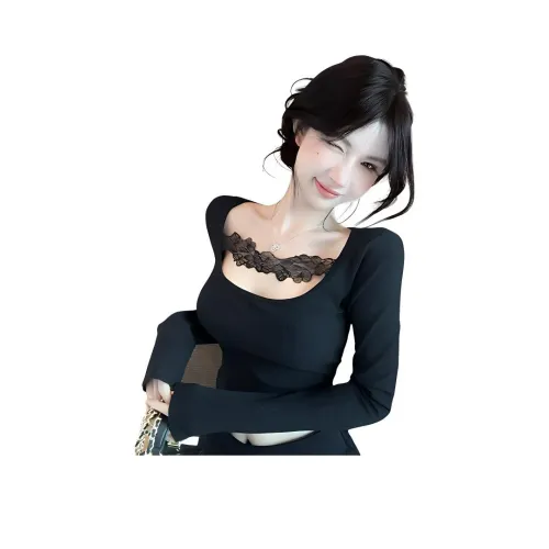 ZCDECO Черные Женские Футболки