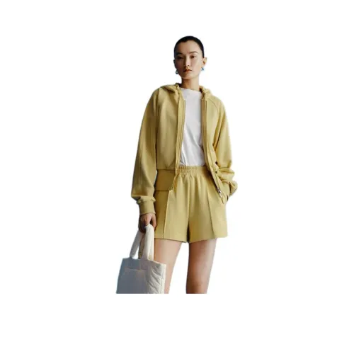 Roselingling Повседневные шорты Женские Имбирно-желтые