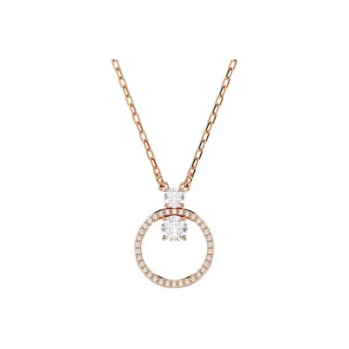 Swarovski Constella Ожерелья с синтетическим кубическим цирконием Женские Розовое золото